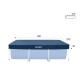 INTEX COBERTOR LONA PISCINA ESTRUCTURAL 300X200 Intex Cobertor Lona Piscina Estructural 300x200
