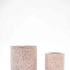 SET 2 MACETAS TERRAZO ROSA