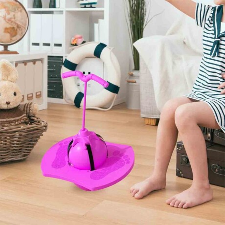 Palo Saltarin Inflable C/inflad Pelota Pogo Infantil Rosa