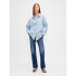 THE BIG SHIRT - POPLIN STRIPES LIGHT BLUE STRIPE