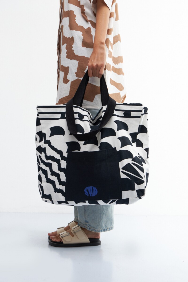 Bolso geometrico negro