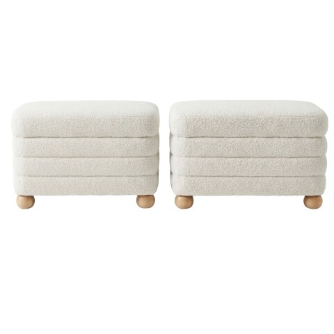 JGO PUFF BEIGE CL C/ALMACENAMIENTO 2PZAS Unica