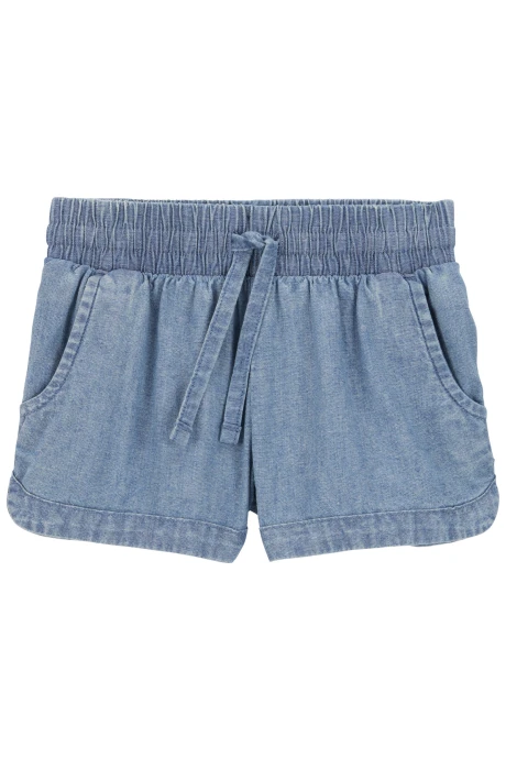 Short chambray con cordón Short chambray con cordón