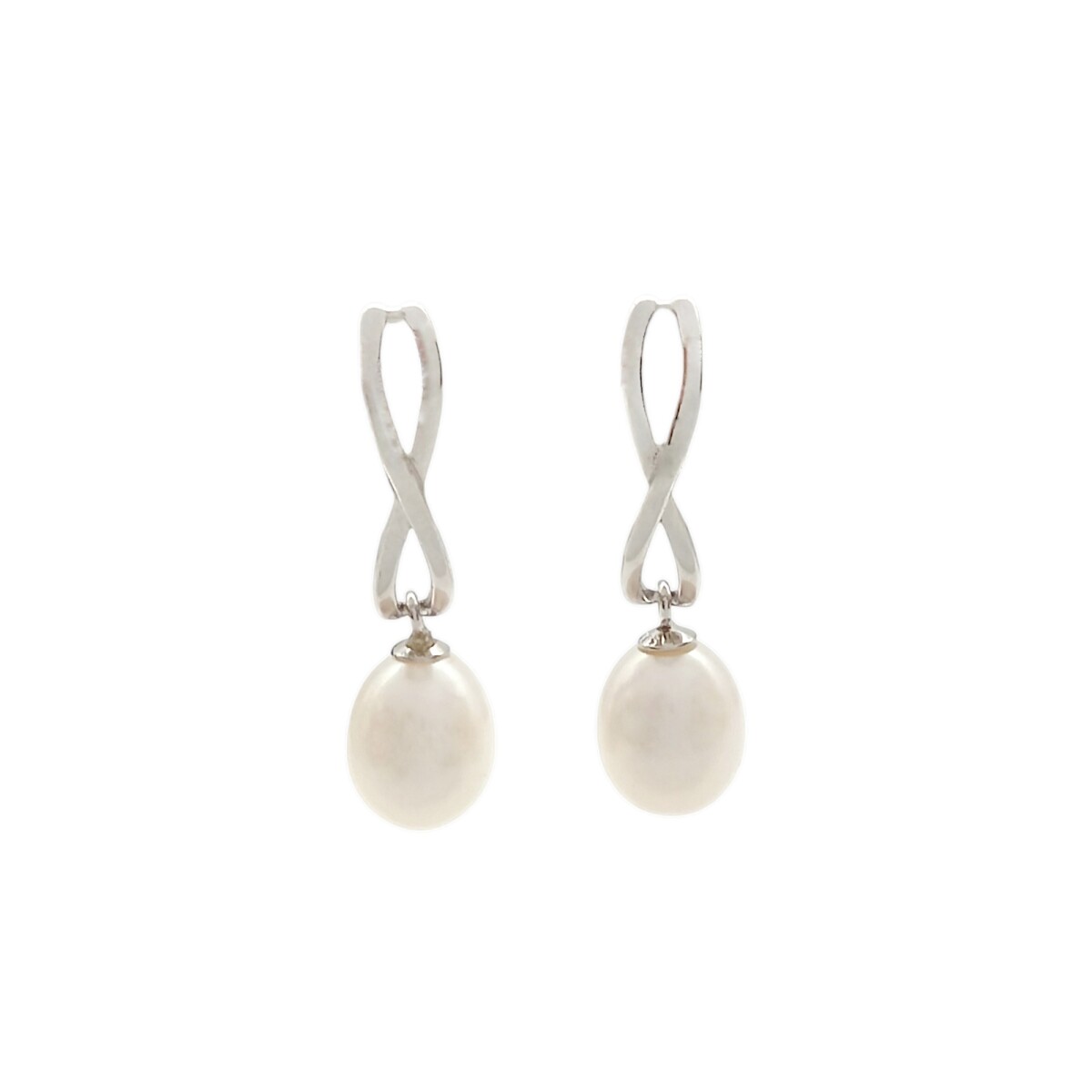 Caravanas Infinito-Plata 925-Con Perla-CA3206 - conperla 