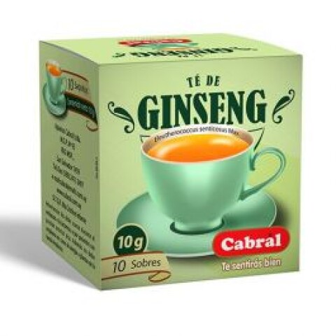Té Ginseng Cabral 10 Unidades Cabral Te Ginseng X10