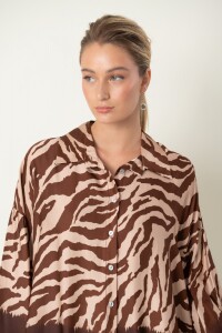 CAMISA AMALTEA Chocolate