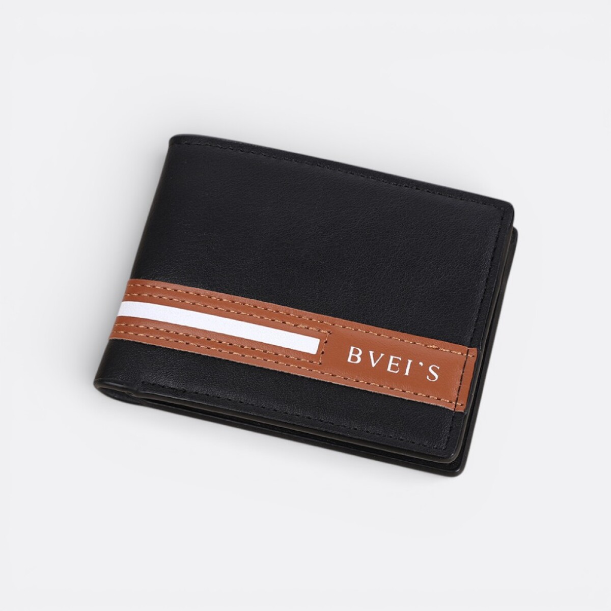 Billetera Masculina Clásica Bvei`s - Negra 