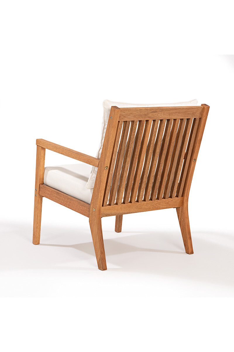 RIADE POLTRONA POLTRONA RIADE ACQUABLOCK CRUDO 62x75x81CM JATOBA