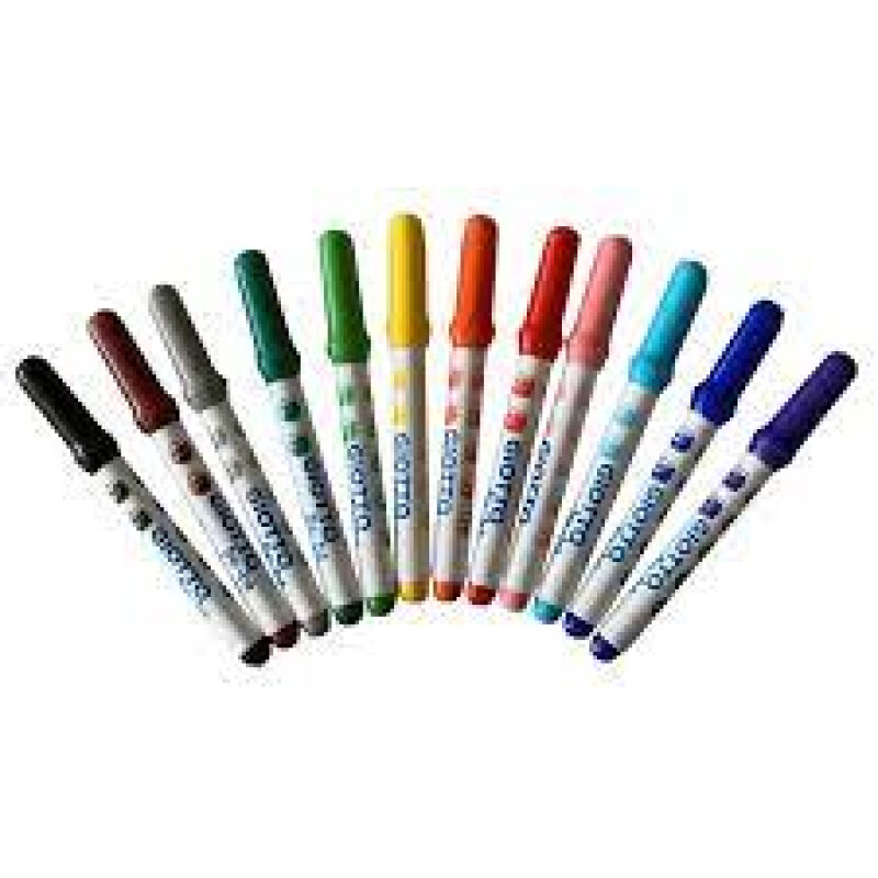 MARCADORES GIOTTO BEBE X 12 COLORES MARCADORES GIOTTO BEBE X 12 COLORES