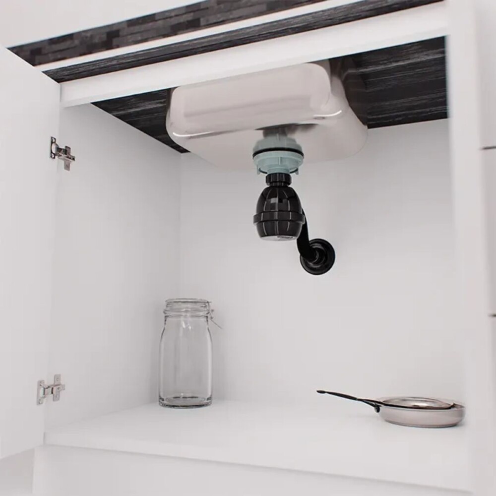 Sifón botella plástico universal Blukit Negro Sifón Botella Plástico Universal Blukit Negro