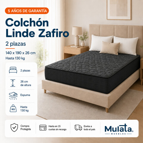 Colchón Linde Zafiro 2 Plazas Colchón Linde Zafiro 2 Plazas