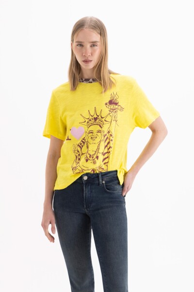 REMERA BUDA Amarillo
