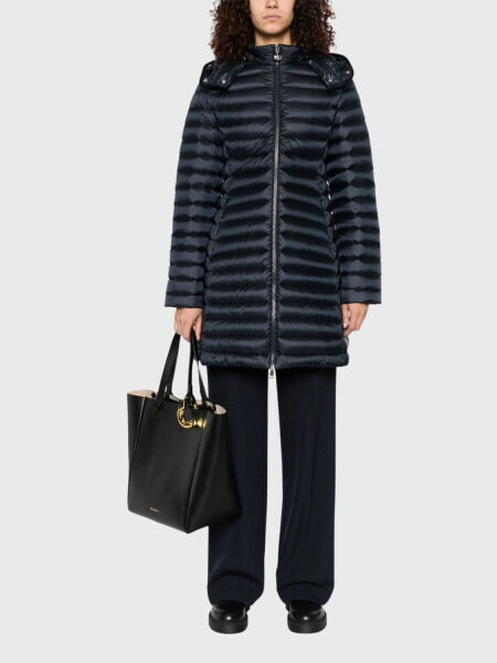 Moncler - Plumífero Largo con Capucha IGELONG Negro