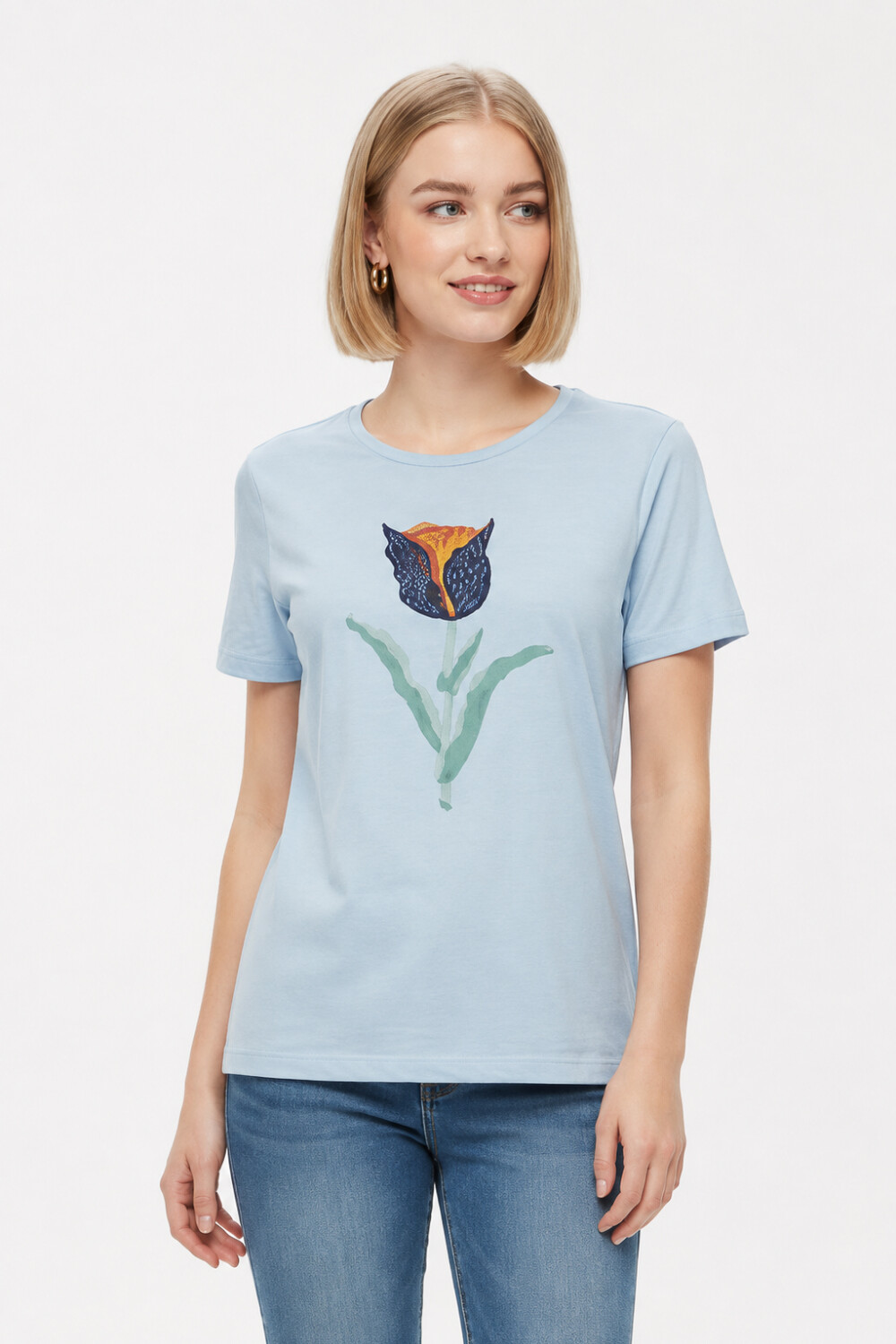 Remera Violeta Estampado 5