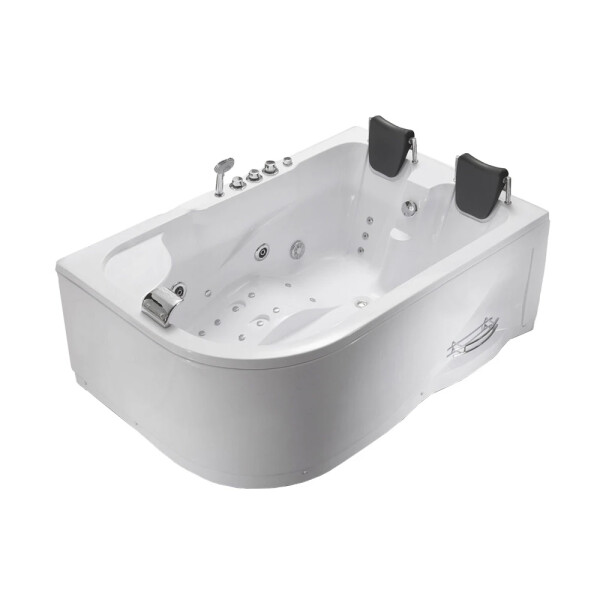 BAÑERA HIDROMASAJE BLANCA PARA DOS PERSONAS CON GRIFERIA Bañera Hidromasaje Blanca Para Dos Personas Con Griferia