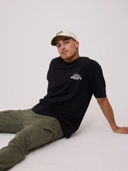 T-SHIRT RUSTY LYSANDER NEGRO
