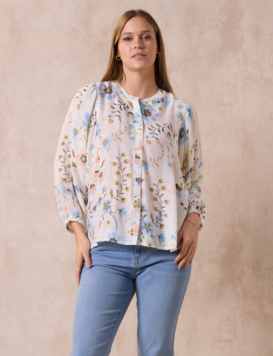 Blusa Spring - Crudo/multi 