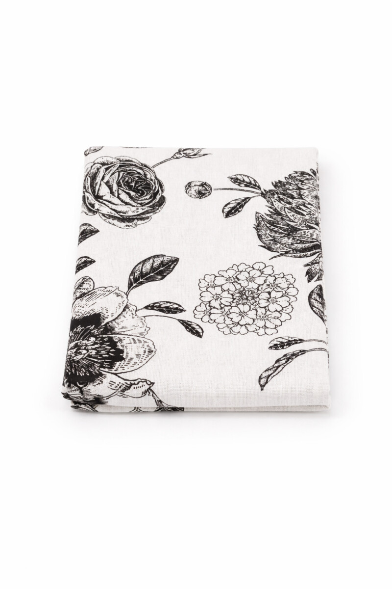 MANTEL ESTAMPADO - NEGRO 