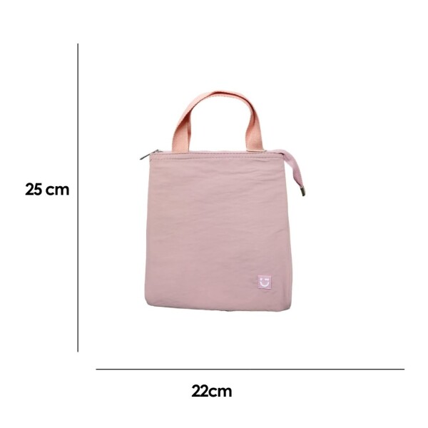 Lunchera triangular rosa