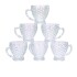 Taza de vidrio con asa x6 unidades Taza De Vidrio Con Asa X6 Unidades