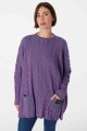 Sweater Oceano Petroleo/Violeta