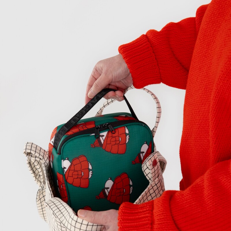Lanchera Térmica Impermeable Box 24×19cm Snoopy Red