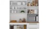 Kit Absoluto de Cocina - 5 puertas 3 cajones Blanco/Cinamomo