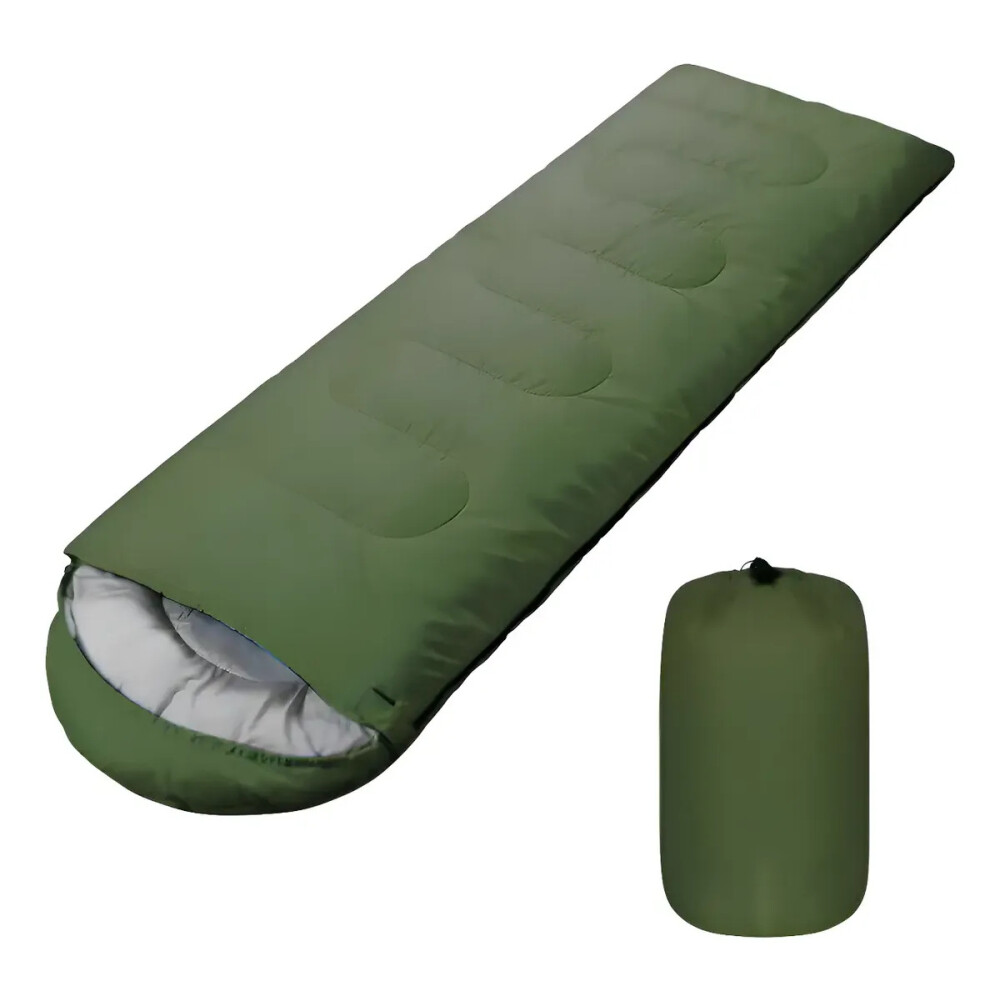 Sobre Bolsa De Dormir Con Capucha Camping VERDE