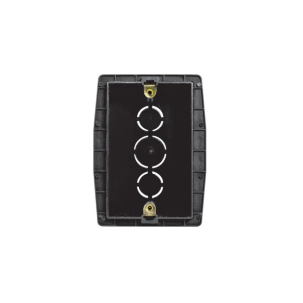 CAJA PLASTICA DE EMBUTIR NEGRA AUTORROSCANTE Caja Plastica De Embutir Negra Autorroscante