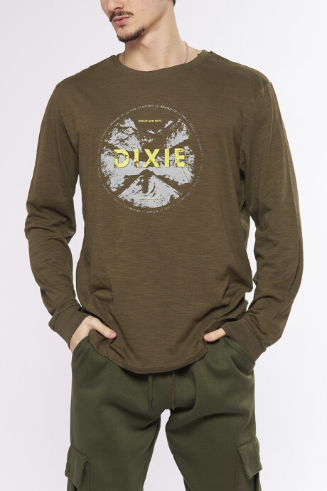 T-SHIRT ML CREATE DIXIE Verde