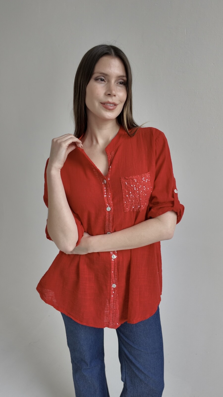 Camisa Singapur Roja