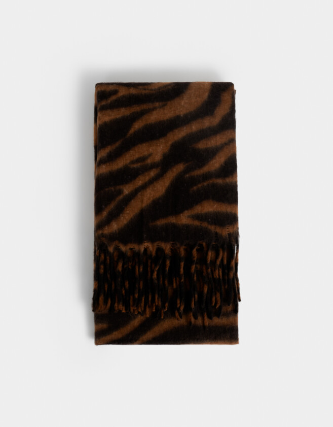 Bufandas Bufanda Animal Print - Combinacion Bicolor