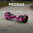 Skate Electrico Hoverboard Gogreen Musica Bt Luces Patineta Diseño Violeta