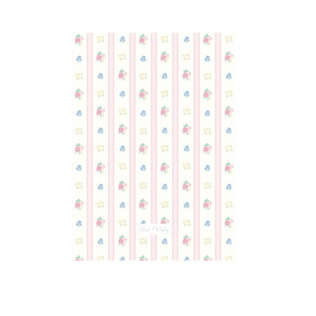 Papel de regalo floral rosa