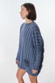 Sweater Oceano Azul Piedra
