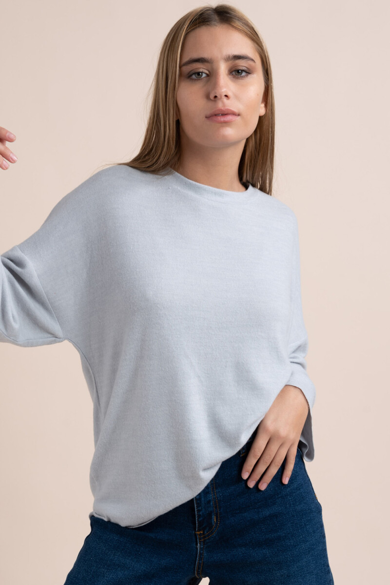 Sweater tejido - Gris 