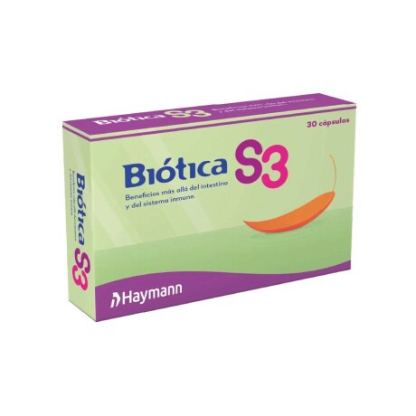 Probiótico Biótica S3 30 Cápsulas Probiótico Biótica S3 30 Cápsulas
