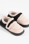 Pantufla corderito suede negro