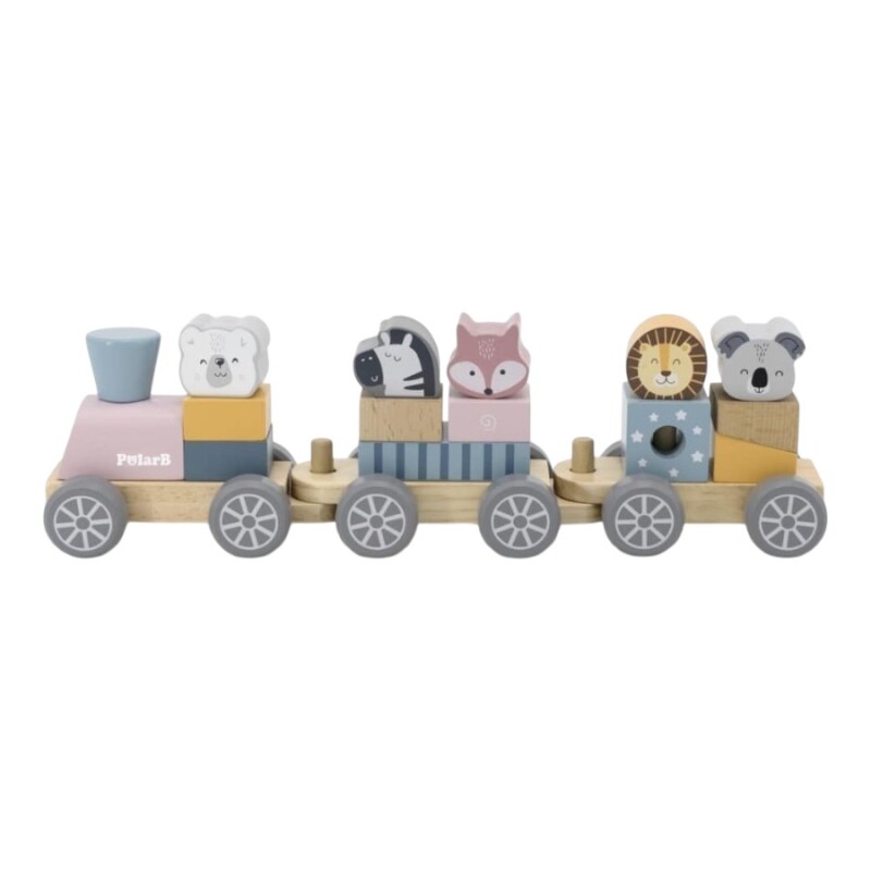 Tren Apilable para Armar en Madera Polar B Tren Apilable para Armar en Madera Polar B