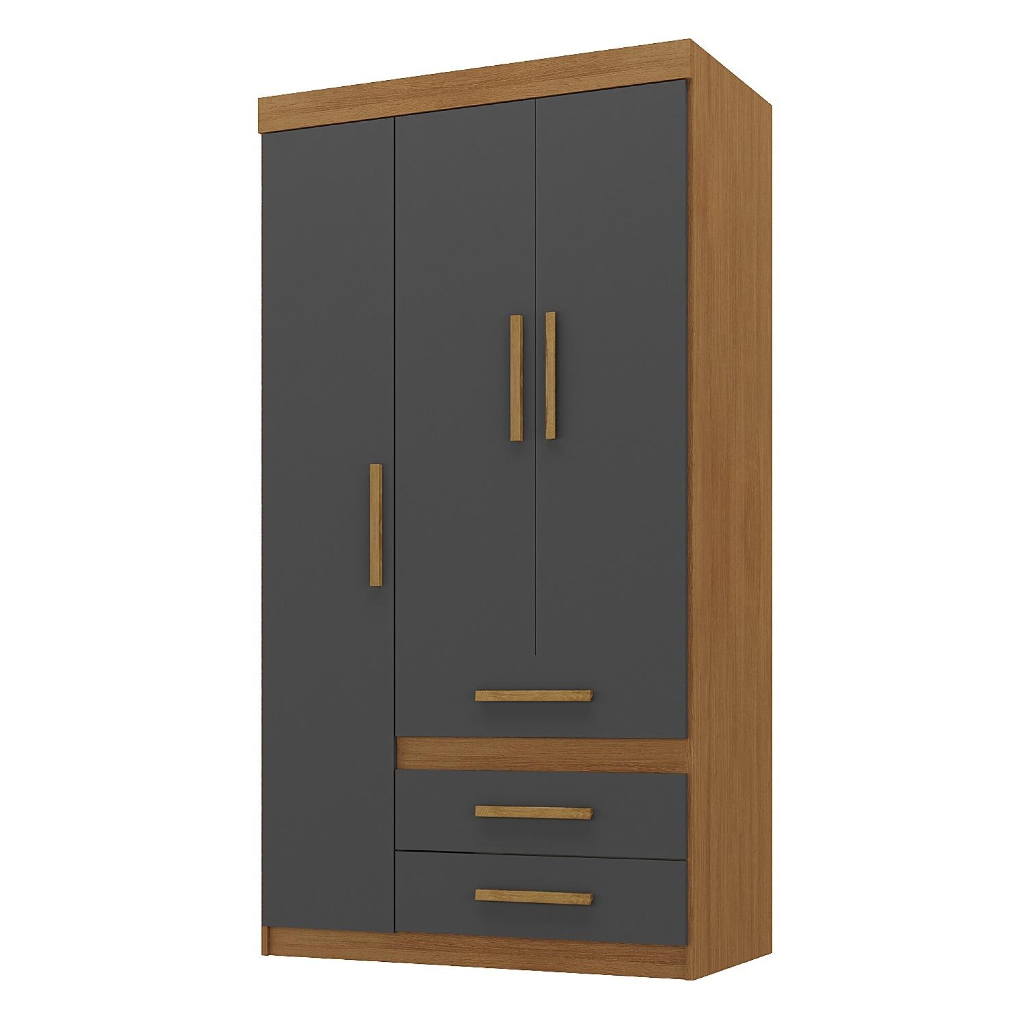 Ropero 3 puertas 3 cajones 52GR3315 Cedro Onix — Mueblería Suiza