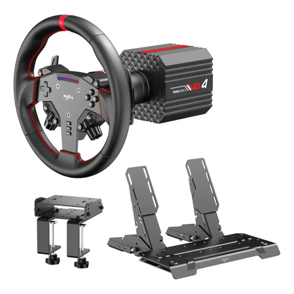 Volante Pxn Vd4 Bundle Volante + Pedalera + Soporte VOLANTE PXN VD4 BUNDLE VOLANTE + FRENO