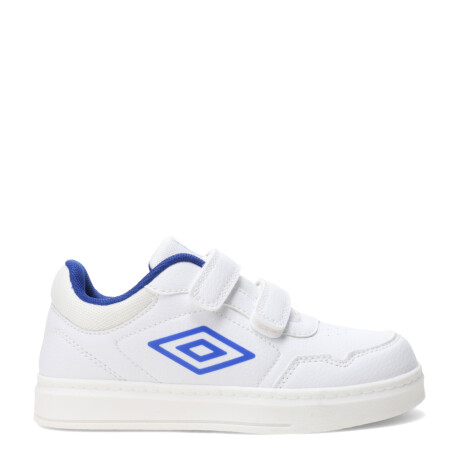 Championes de Niños Umbro Steve Junior Blanco - Azul Real