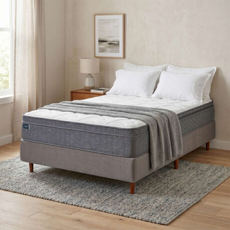 Conjunto Sommier 1 1/2 Media Premier Plus Mannes Mannes
