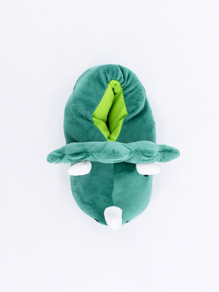 PANTUFLA MINI KIDS DINO VERDE