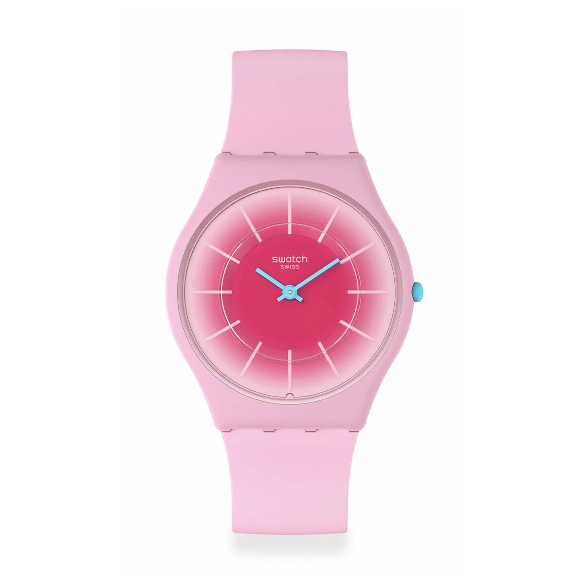Reloj Swatch Radiantly Pink Ss08p110 De Silicona 