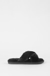 Pantufla sof cruzada negro