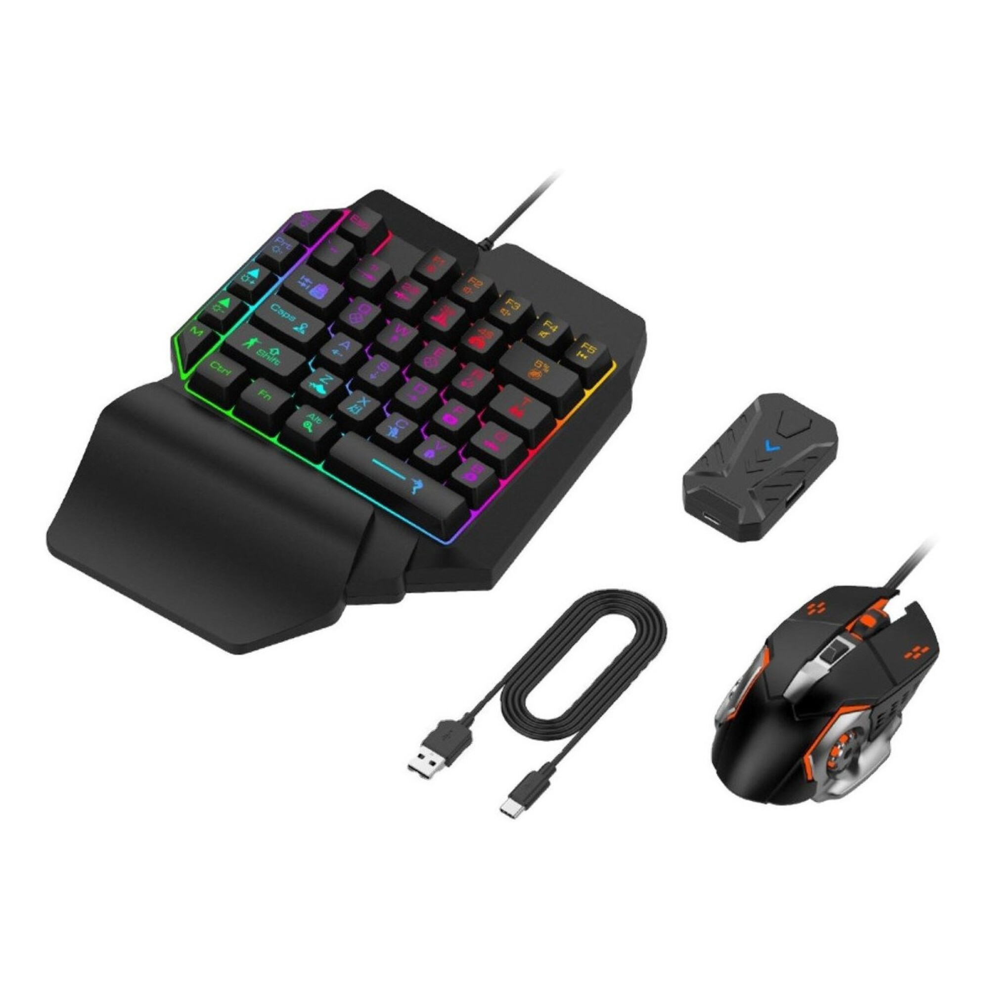Kit Mouse Teclado Gamer Celular Bluetooth Rgb Juegos Pro — Atrix