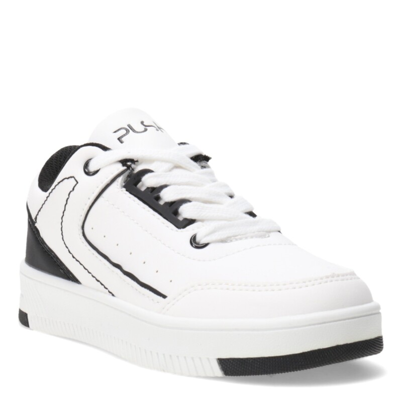 Championes Infantiles Push WUHU Blanco - Negro