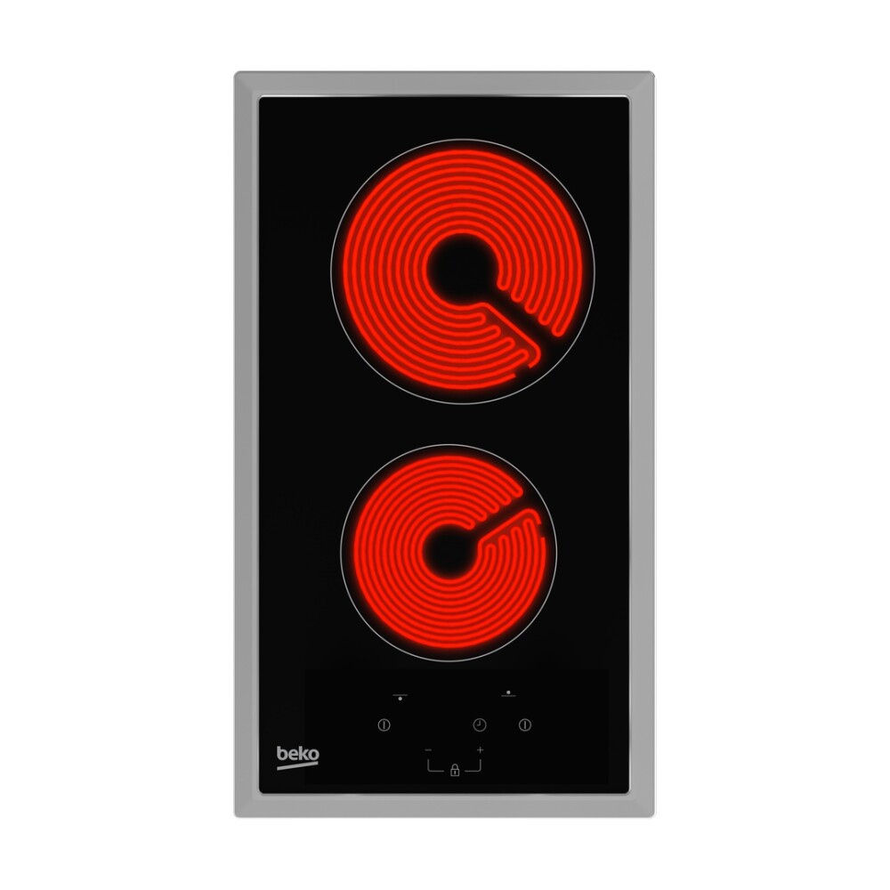Anafe vitrocerámico 30cm 2 zonas Beko HDMC 32400 TX Anafe vitrocerámico 30cm 2 zonas Beko HDMC 32400 TX