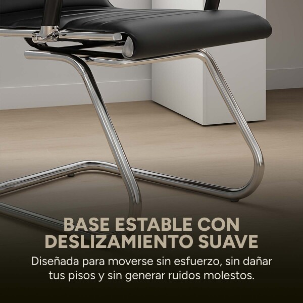 Silla Oficina Escritorio Patas Fijas Respaldo Anatomico Ejecutiva Silla Oficina Escritorio Patas Fijas Respaldo Anatomico Ejecutiva